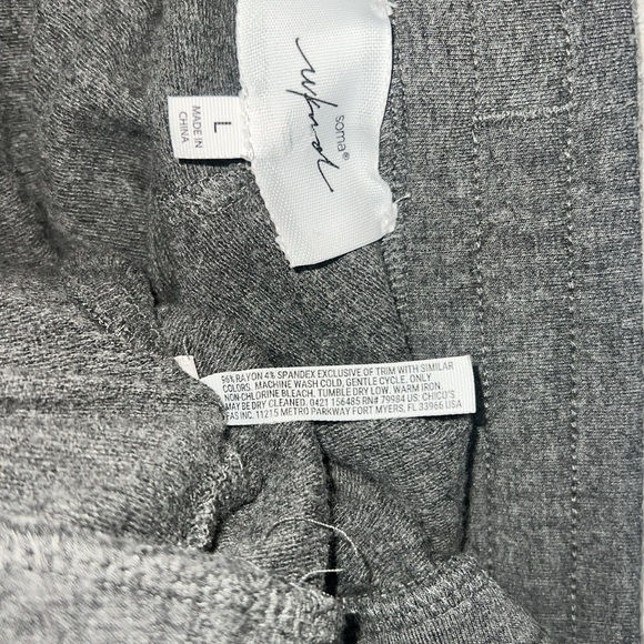 Like New- Soma Wknd Zip Hoodie M & Sweatpants Jogger L Lounge Sweatsuit Set SOFT - Picture 10 of 11